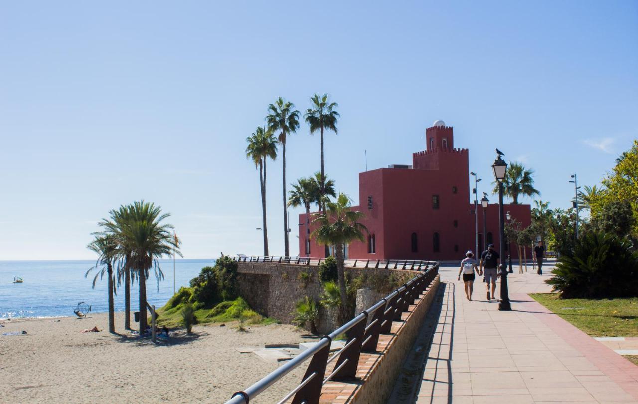 Benal beach suite, estudio con parque acuático y vistas al mar. Benalmádena Exterior foto