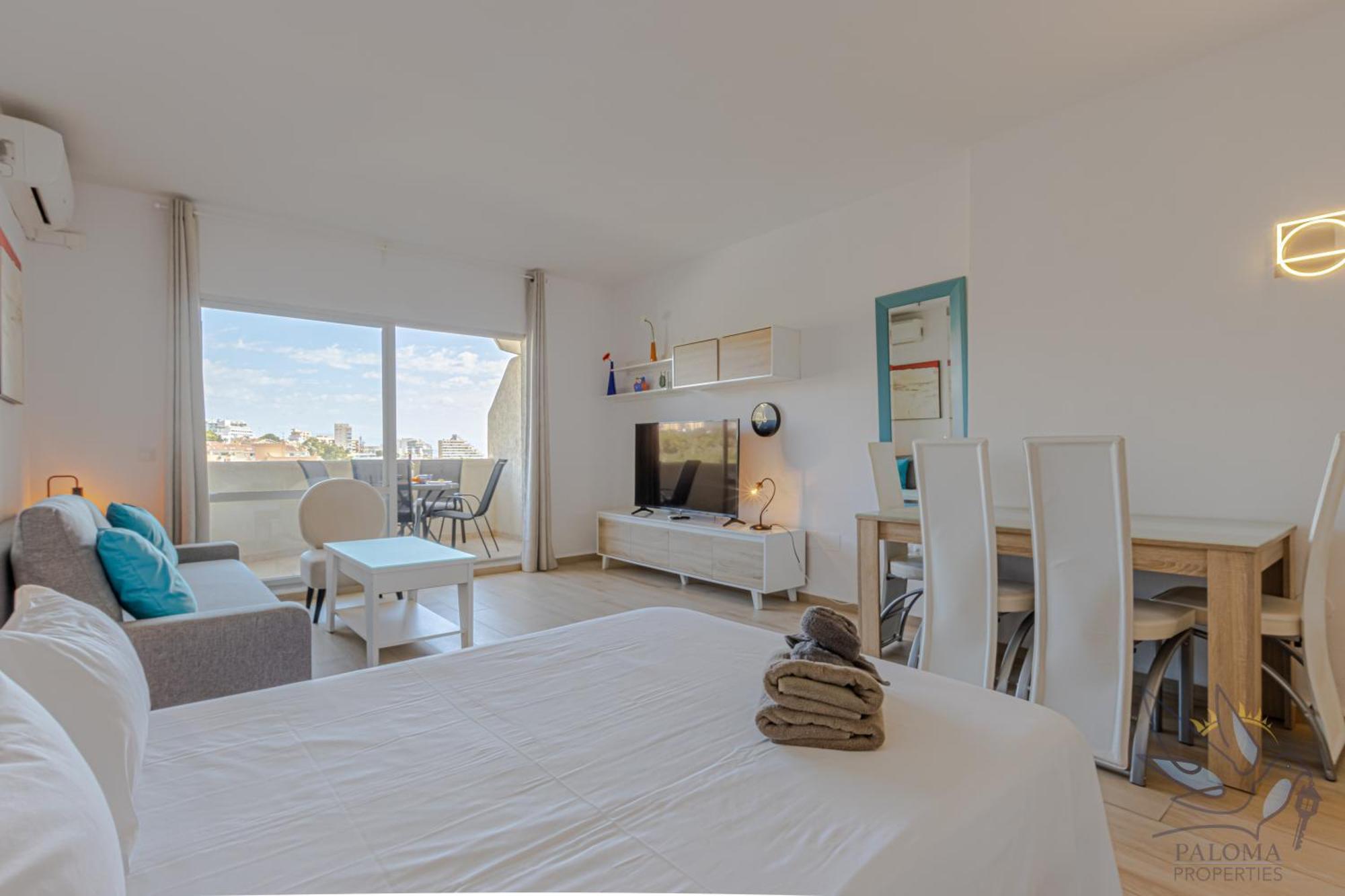 Benal beach suite, estudio con parque acuático y vistas al mar. Benalmádena Exterior foto