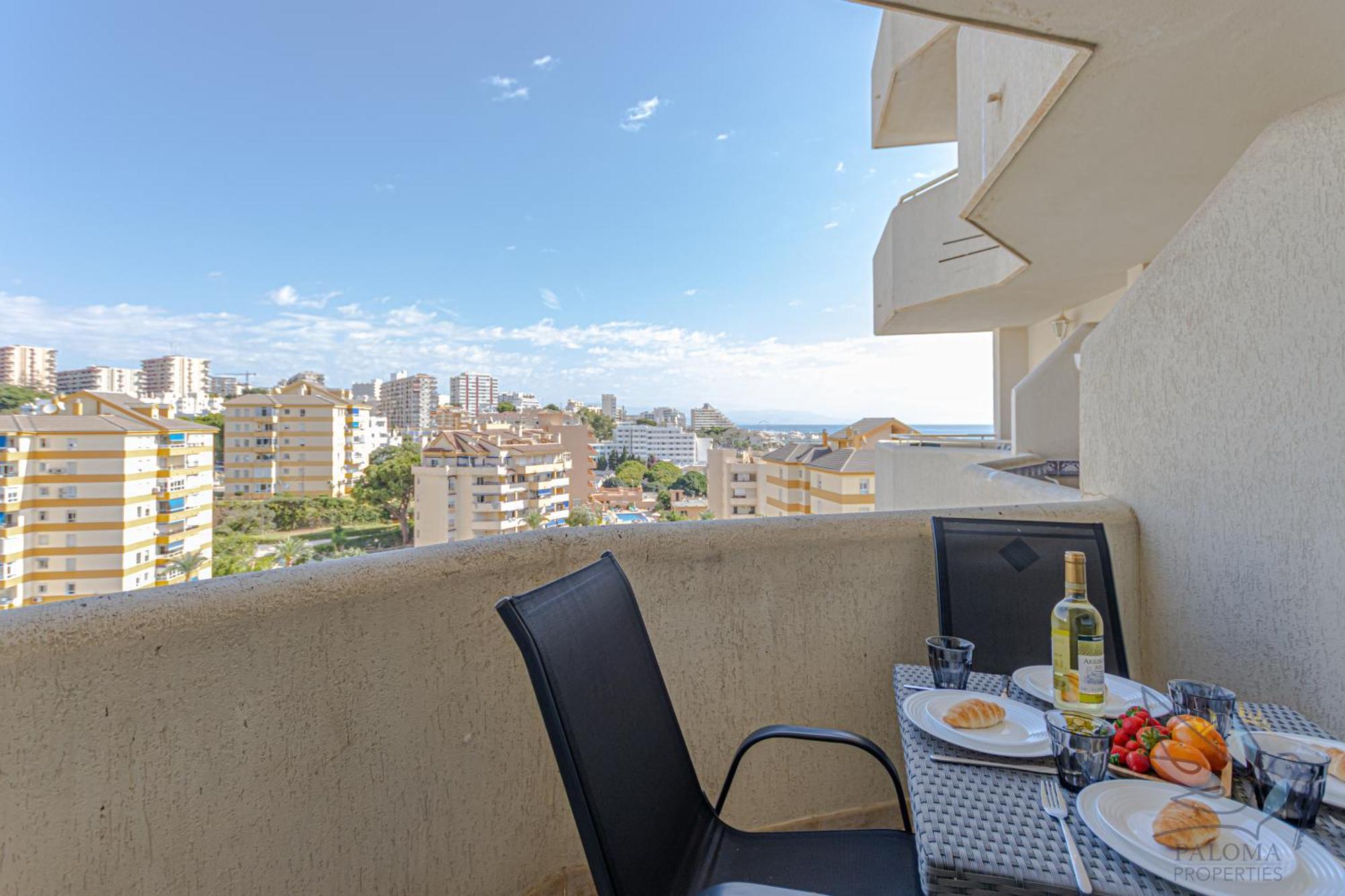 Benal beach suite, estudio con parque acuático y vistas al mar. Benalmádena Exterior foto